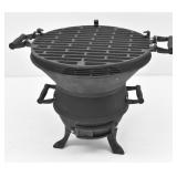 Cast Iron Briquette Grill 14' Cooking Surface