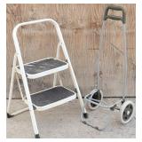 Two-Step Folding Stool & Utility Cart