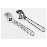 (2) Japan Made Adjustable Wrenches: Sears...