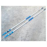 (2) Telescopic Poles 18' Connect & Clean