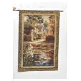 Lily Pond Wall Tapestry w/ Decorative Rod - Large