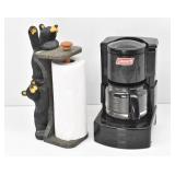 Coleman Stovetop Coffee Maker & Rustic Bear P