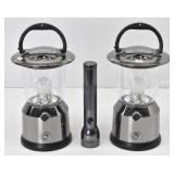 (2) General Electric Lanterns & LED Maglite