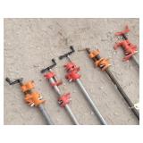 (5) Pipe Clamps: 3-3', 1-5', 1-6'