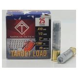 (25rd) .410 Bore 1/2oz 2 1/2" #9 Shot Target Load