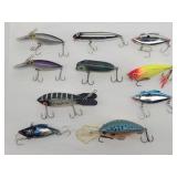 (10) Fishing Lures: Hot N Tot, Heddon Zara...