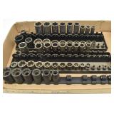 Assorted Sockets, Some Craftsman, m3/8" - 1 1/16"