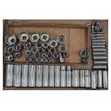Large Lot of Craftsman Sockets, 1/4, 3/8, 1/2"