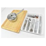 Cutting Board (20"x14"), Wearever 1.5Qt Strainer