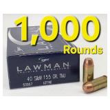 (1,000rd) 40 S&W TMJ Speer LAWMAN Ammo
