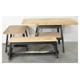 (2) Shop Work Tables + Bench