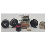 (5) Vintage Fishing Reels: True Temper 76D...