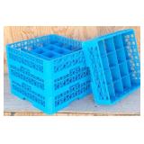 (4) Dishwasher Racks RC16-114 Carlisle Blue
