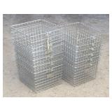 (13) Chrome Wire Storage Baskets 11.5x12.5x7.5"D