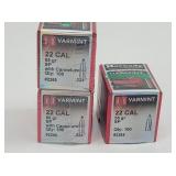 (285ct+/-) 22cal 55gr SP Hornady Varmit Bullets