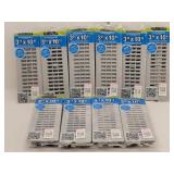 (10) Floor Registers 3" x 10" White Decor Grates