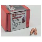 (100ct) 30cal .308" 165gr BTSP Hornady Bullets