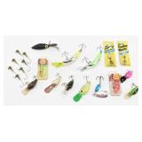 (14) Fishing Lures + Jigs: Panther Martin, Kwik