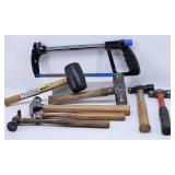Craftsman 12" Hacksaw, Ball Peen Hammers...