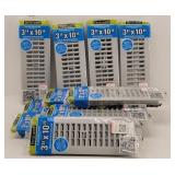 (10) Floor Registers 3" x 10" White Decor Grates