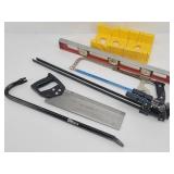 Tools: Level, Crow Bar, Miter Saw, Clamps...