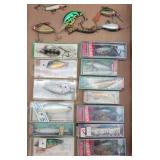 (19) Fishing Lures: Rapala, Heddon, Shad Trap...