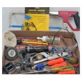 Hacksaw, Wire Brush Wheels, Chisel, Center ...