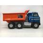 1970's Ertl Pressed Steel International Transtar Automatic Dump Truck Blue Cab