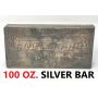 ENGLEHARD SILVER BAR, 100 Troy Oz.