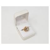 14k Gold Diamond Floral Ring