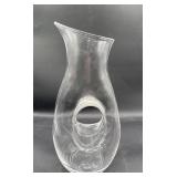 MCM glass 12ï¿½ tall pitcher