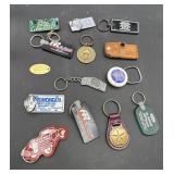 Vintage advertising keychains local