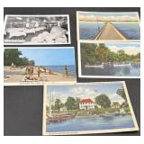 Vintage Lake Erie Ohio postcards