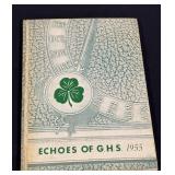 1955 Greenwood high school yearbook one page