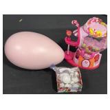 My Little Pony playset, plastic egg and tea set