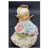 1959 Rose, Pearl, Lefton Angel figurine