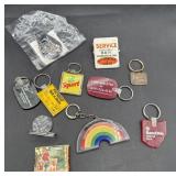 Vintage advertising Shelby/keychains