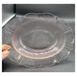 Pink depression, oval bowl 10 1/2 inch long