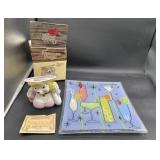 Poodle Belle planter and glass plate