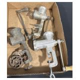 Vintage meat grinders