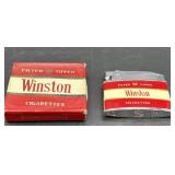 Winston cigarette lighter advertisement
