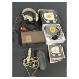 Vintage power, winder, cassette player radio