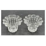 Glass candle holders