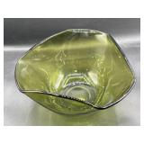 MCM large green bowl 10ï¿½ wide 5ï¿½ tall