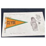 Vintage Clyde, Ohio postcard