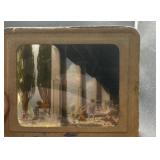 Vintage glass negative one is cracked