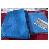 New Two large plastic tarps