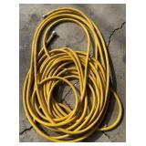 Large yellow water hose