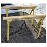 Task force pair of fold up sawhorses