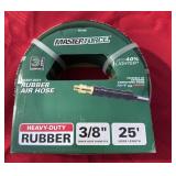 25 foot heavy duty, rubber air hose